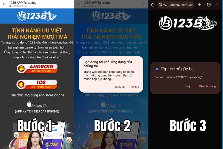 123B tải app cho hệ điều hành Android